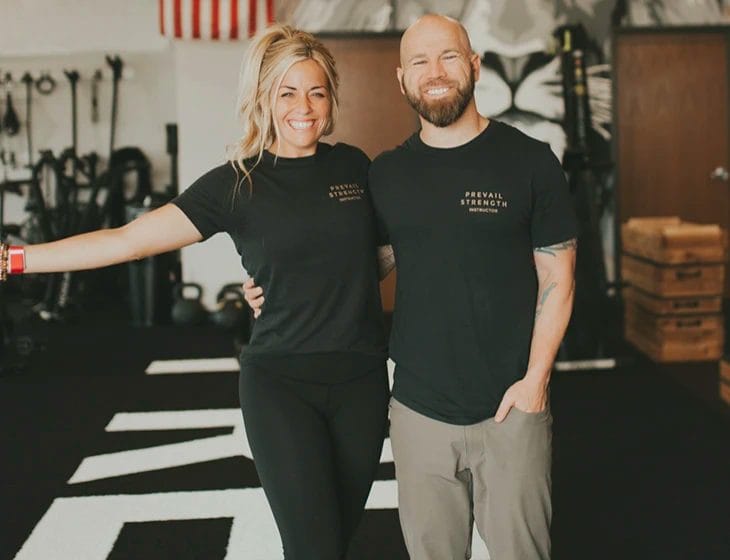 Sean & Dani Shearon owners of Prevail Strength and Fitness